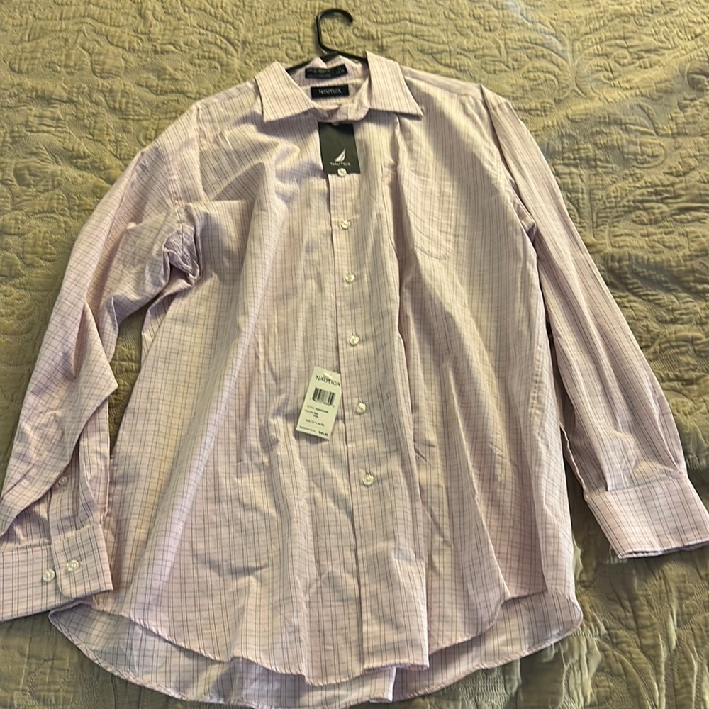Men’s Nautica Dress Shirt 17x34/35 New